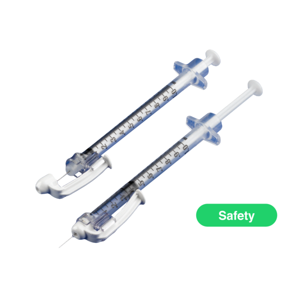 BD SafetyGlide™ Syringe for TB and Allergy