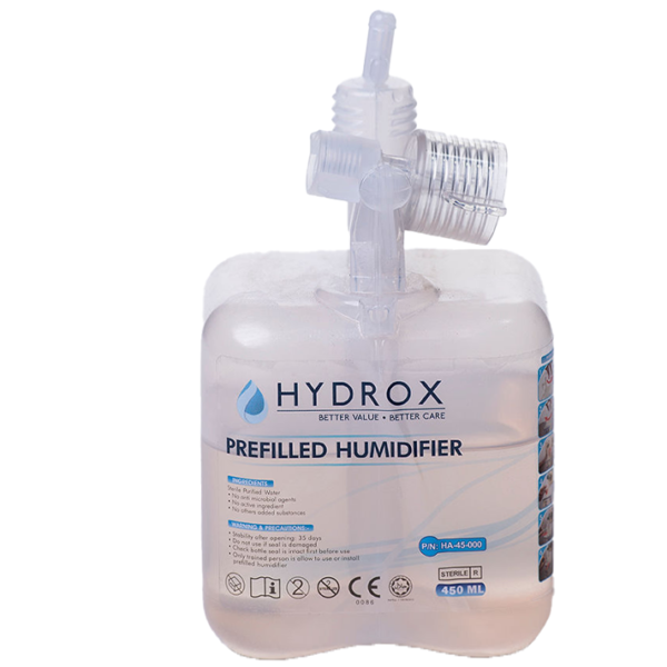 Prefilled humidifier